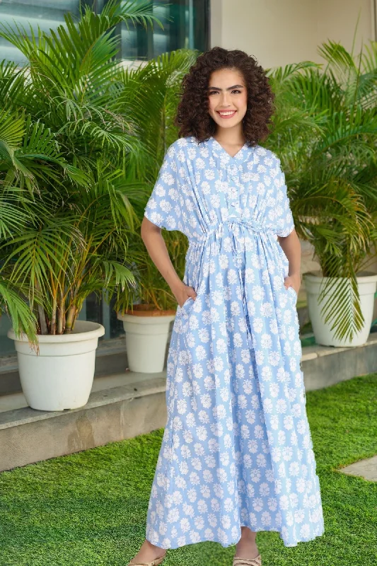 sexy backless push up brasIce Blue Maternity & Nursing Dress / Delivery Gown/ Night Dress (100% Cotton) sexy backless push up brasIce Blue Maternity & Nursing Dress / Delivery Gown/ Night Dress (100% Cotton)