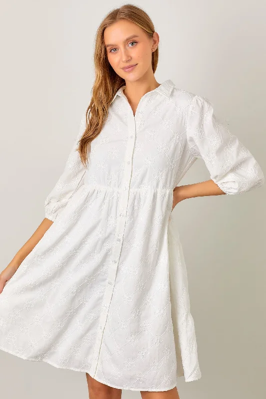 full cup bras for complete coverageIvory Floral Embroidered Collared Button Down Dress full cup bras for complete coverageIvory Floral Embroidered Collared Button Down Dress