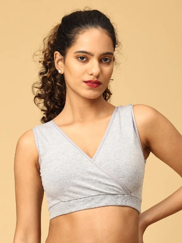 strapless bras for backless dressesMaternity Nursing Sleep Bra - Gray
