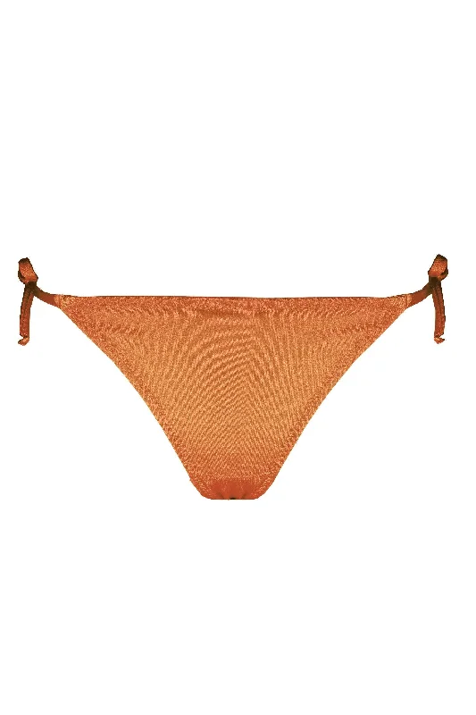 travel friendly women bikini briefs for easy packingMira bronze bikini strap bottom