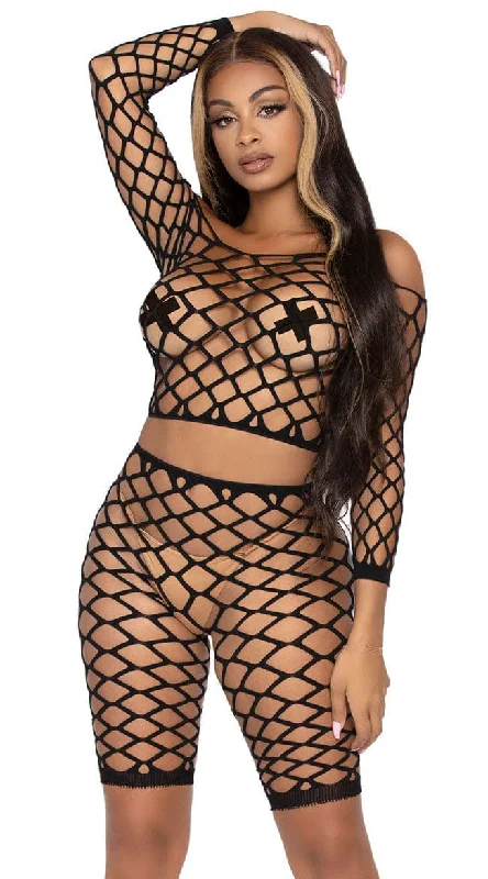 underwire bras with maximum supportNet It Together Biker Short Set