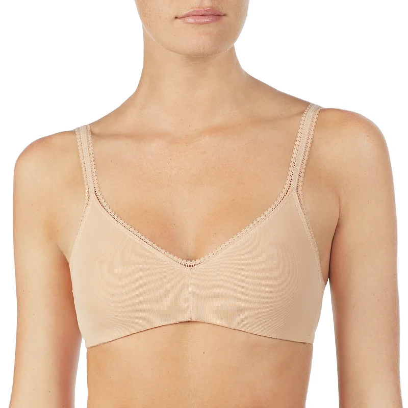 plus size bralette bras for comfortOn Gossamer Cabana Champagne Pima Cotton Bralette Bra 010404