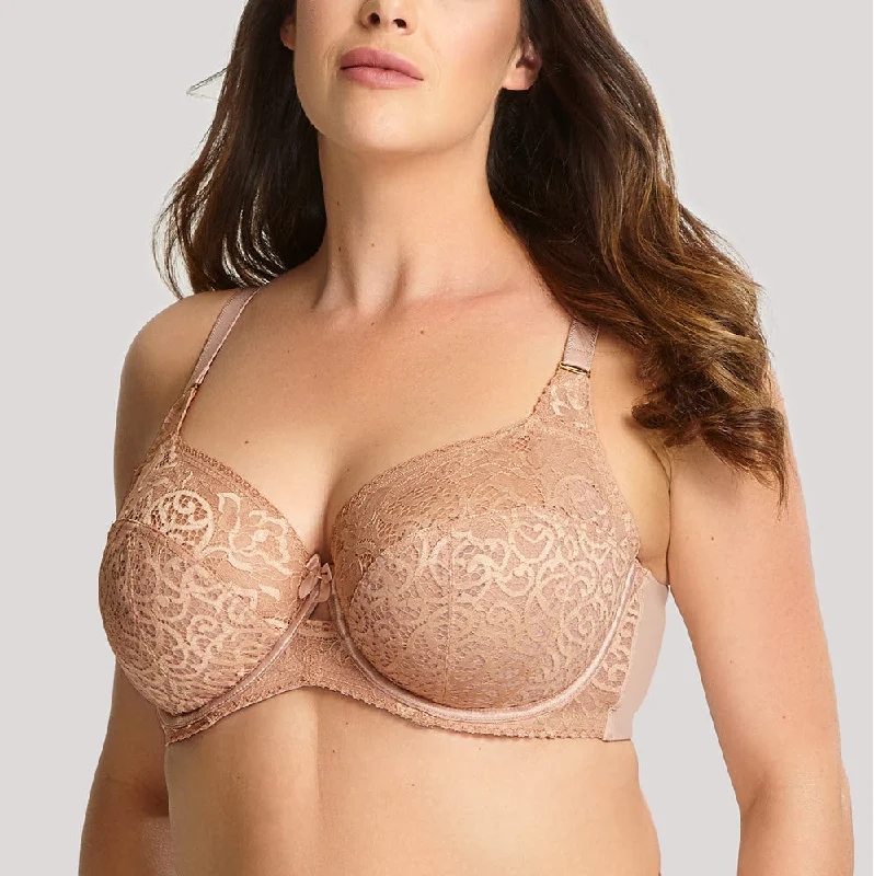 balconette lace bras for a feminine touchPanache Sculptresse Estel Honey Lace Bra 9685