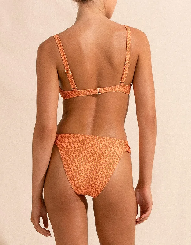 matching women bikini briefs with swim topsMarigold Ruched High Line Bikini Bottom