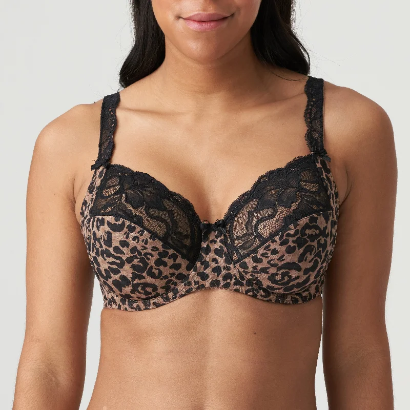 Prima Donna Madison Bronze Leopard Print Lace Bra F-G 016212