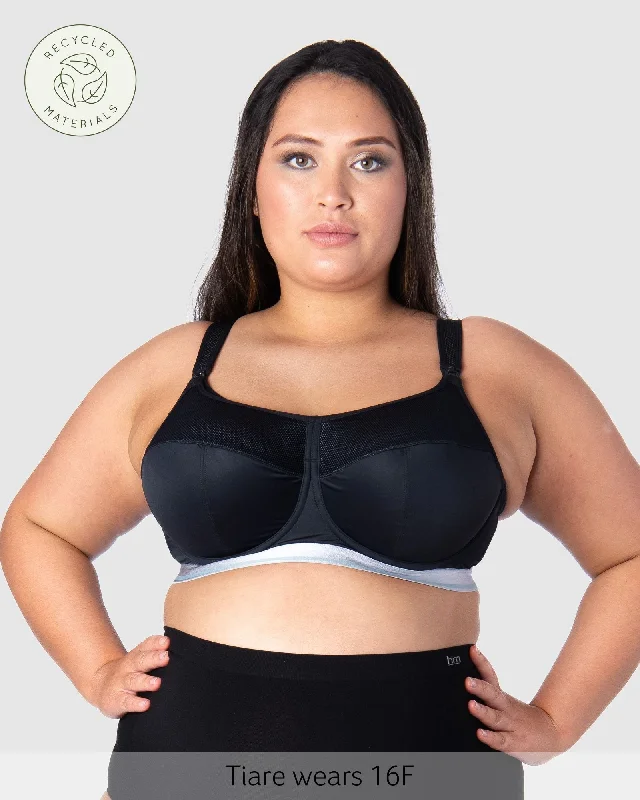 strapless bras for backless dressesREACTIVATE BLACK NURSING BRA - FLEXI UNDERWIRE