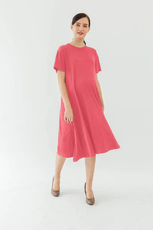 moisture wicking convertible brasShort Sleeves Bonnie A-line Maternity Dress Tulip