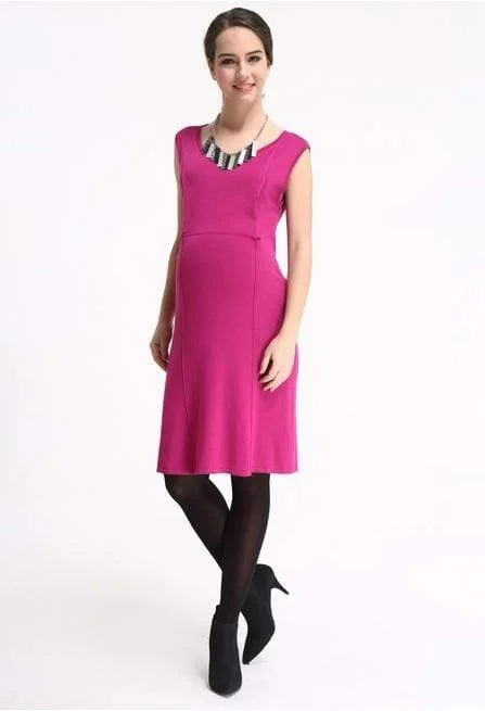 nursing bras for new mothersSherry Contract Piping Dress Plum