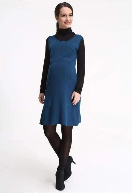 plunge bras for low cut topsSherry Contract Piping Dress Teal