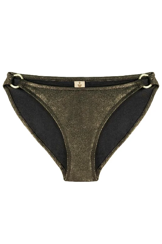 Titaniya Gold Black bikini bottom