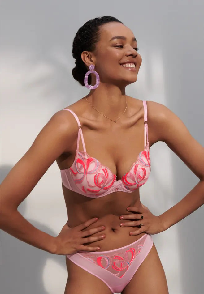 padded women lingerie cups for added volumeVita Lily Rose Heart Bra