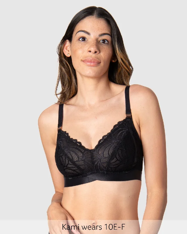 plus size convertible bras for flexibilityWARRIOR SOFT CUP BLACK MULTIFIT NURSING BRA - WIREFREE