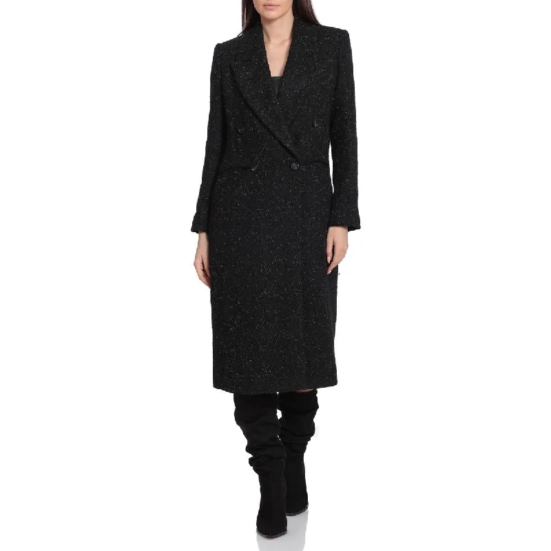 Women's overalls with a wide - leg silhouetteAvec Les Filles Women's Double Breasted Metallic Thread Long Overcoat Women's overalls with a wide - leg silhouetteAvec Les Filles Women's Double Breasted Metallic Thread Long Overcoat