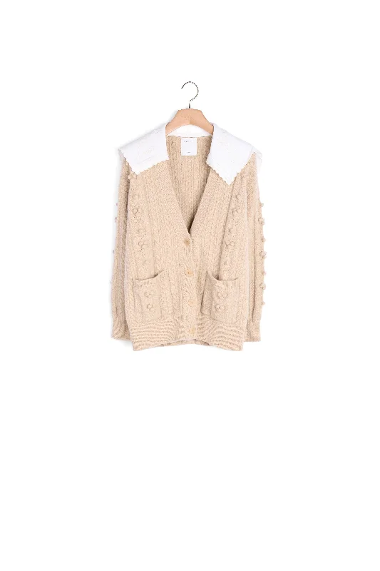 cashmere blend women cardigan for a luxurious feelCardi coat en maille fantaisie