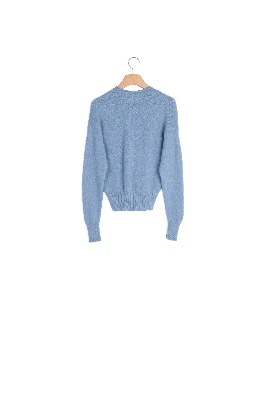 Pull col V en laine