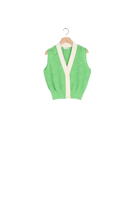 machine washable women cardigan for easy careGilet sans maches
