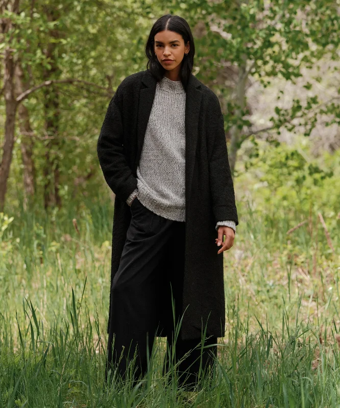 Women's overalls for a road tripJacquard Overcoat
