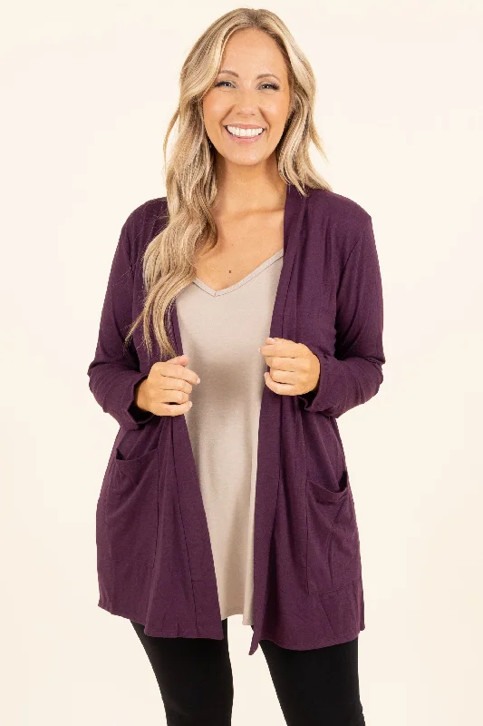 cashmere blend women cardigan for a luxurious feelKindness and Compassion Cardigan, Eggplant cashmere blend women cardigan for a luxurious feelKindness and Compassion Cardigan, Eggplant