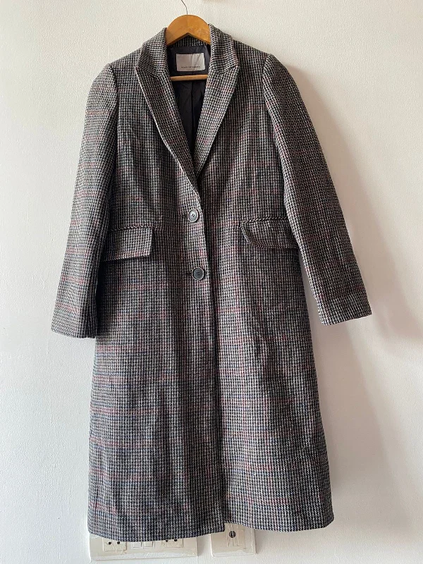 Women's overalls with a metallic accentOvercoat