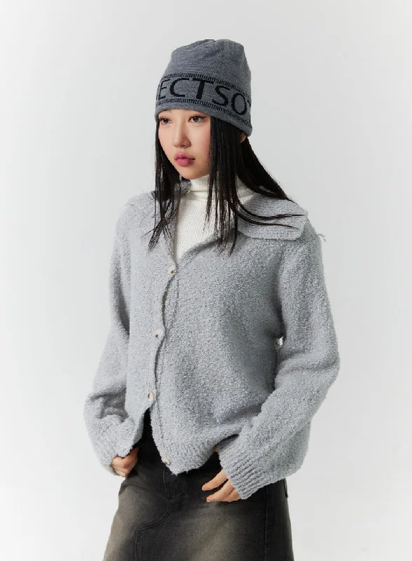 maternity women cardigan for expecting momsSoft Knit Collar Cardigan CD301
