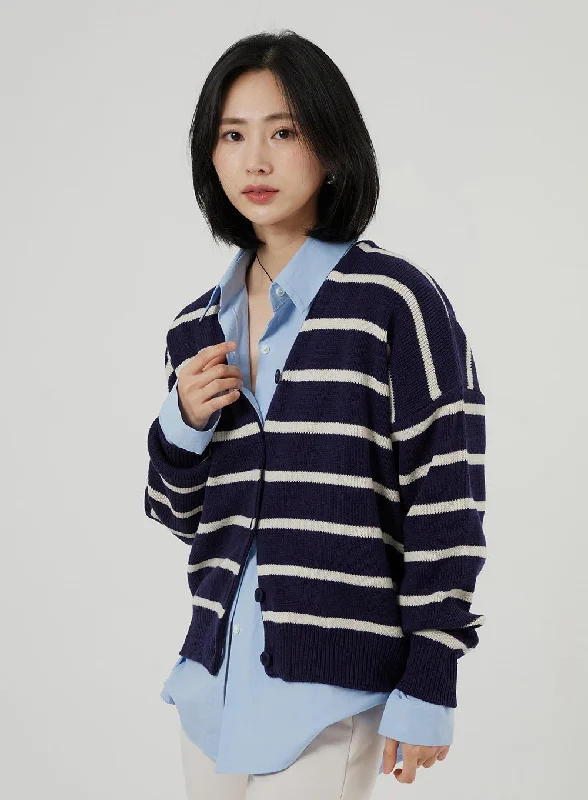 Stripe Cardigan OF309