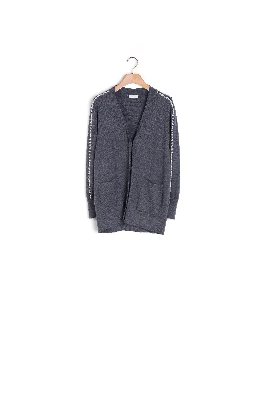 cropped women cardigan to pair with high - waisted jeansGilet avec broderie de perles et strass cropped women cardigan to pair with high - waisted jeansGilet avec broderie de perles et strass