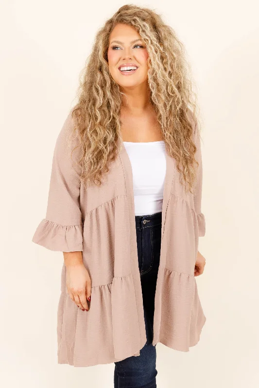 organic cotton women cardigan for an eco - friendly choiceUnder The Moon Cardigan, Toast
