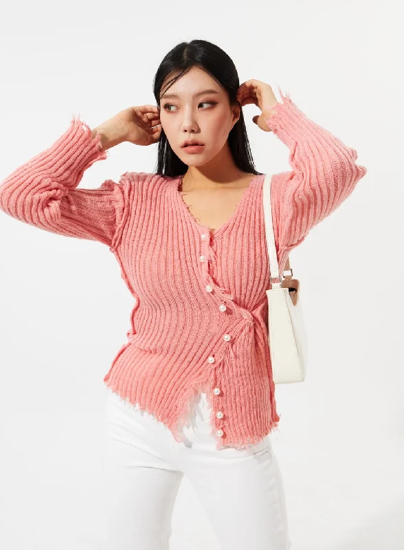 V-Neck Knit Cardigan IM310