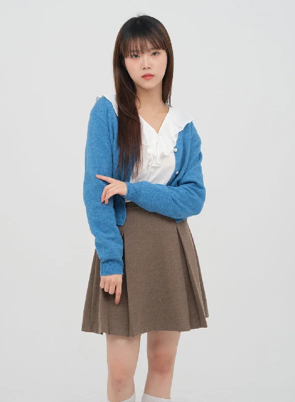 Wool Crop Cardigan F4