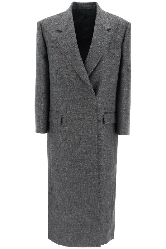 Women's overalls for a painting sessionwoolen overcoat in canvas fabric MD5739860P GRIGIO SCURO Women's overalls for a painting sessionwoolen overcoat in canvas fabric MD5739860P GRIGIO SCURO