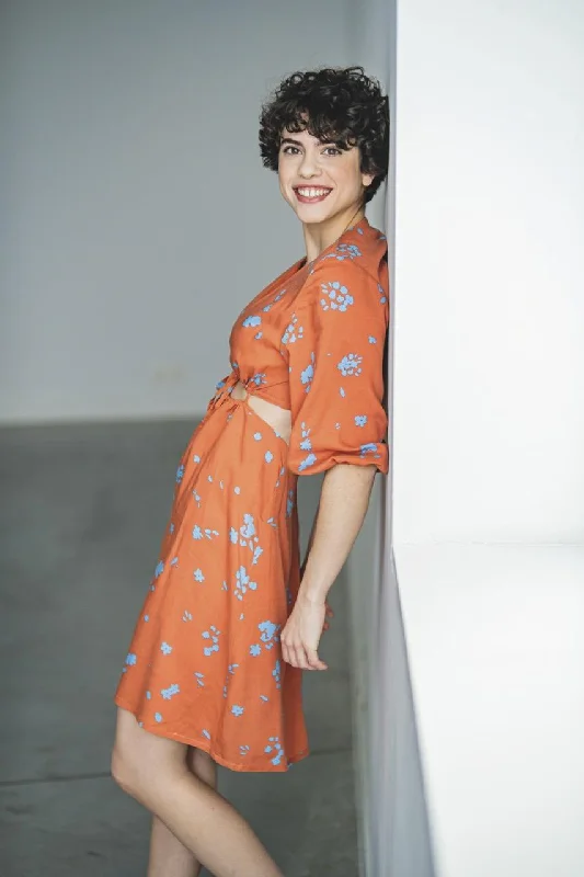 Mini Women Dress with a Short Hem for a Young and Trendy StyleFibre Mood Ruba Dress