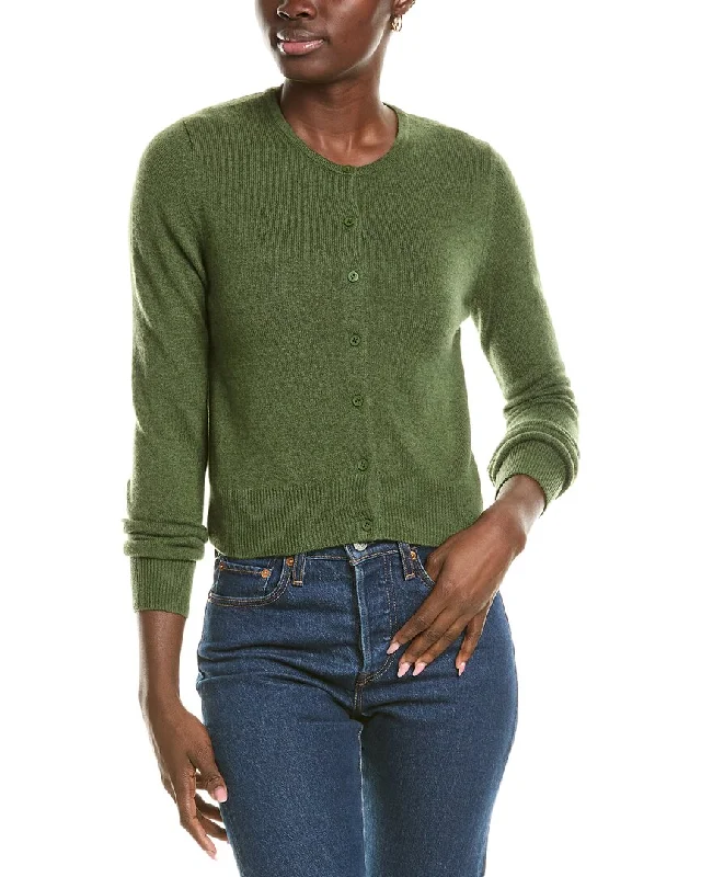 hooded women cardigan for added warmth and styleForte Cashmere Cropped Cashmere Cardigan hooded women cardigan for added warmth and styleForte Cashmere Cropped Cashmere Cardigan