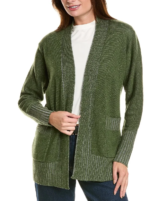 open front women cardigan for easy stylingForte Cashmere Plaited Wool & Cashmere-Blend Cardigan open front women cardigan for easy stylingForte Cashmere Plaited Wool & Cashmere-Blend Cardigan