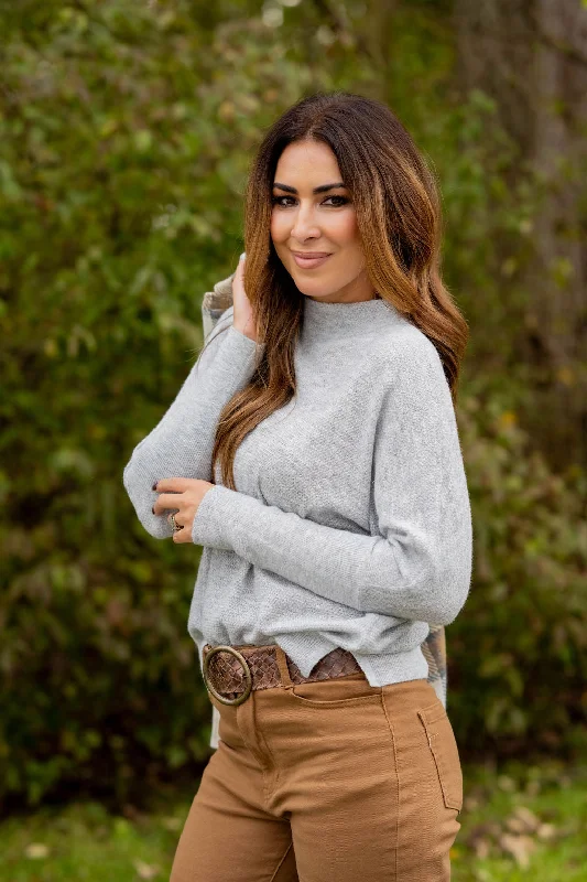 Plus Size Women's Oversized Chunky Knit SweatersHigh Neck Textured Sweater