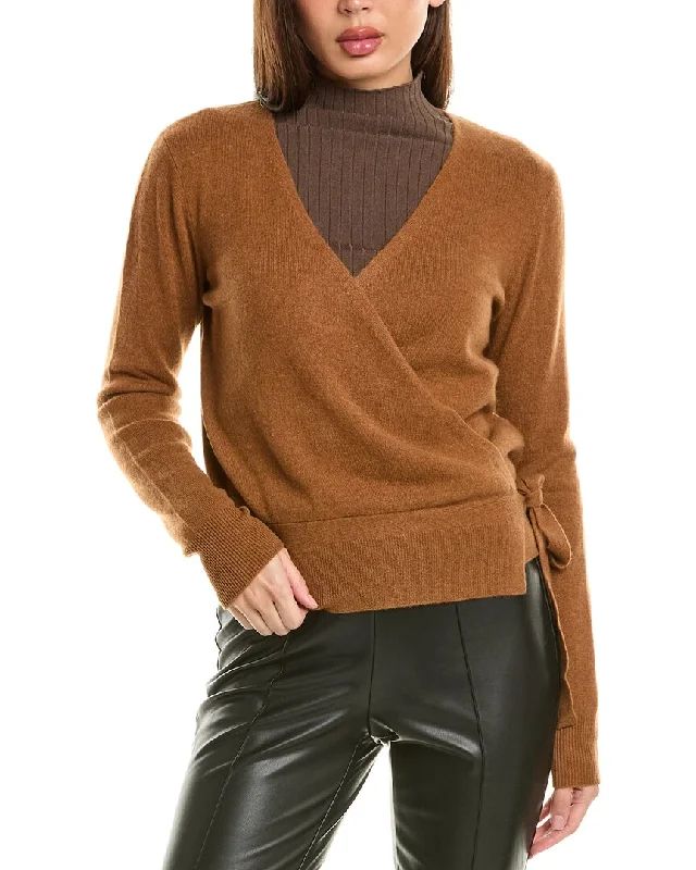 InCashmere Tie-Side Cashmere Cardigan