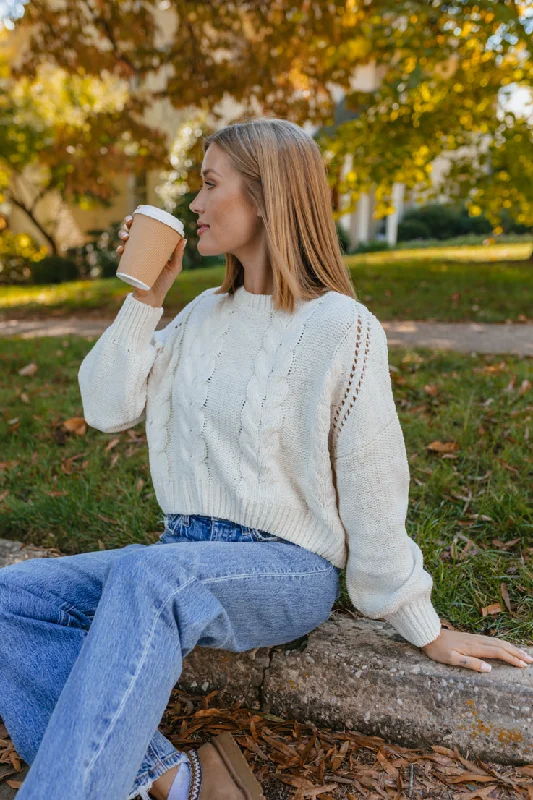 High - Low Hem Women's Cashmere - Blended SweatersIt's An Art Sweater