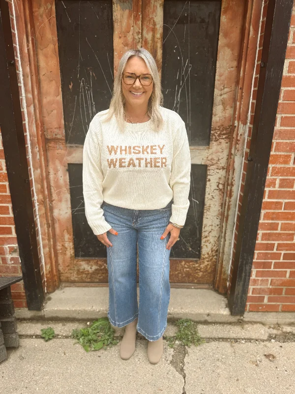 Mock Neck Women's Alpaca Wool Sweaters in Earth TonesIvory Whiskey Weather Sweater