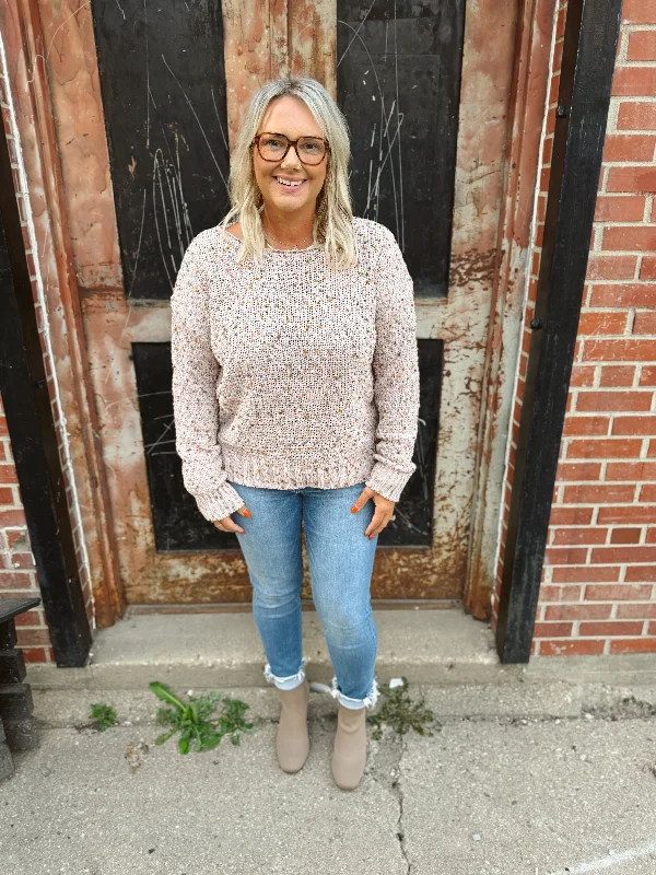 Tie - Front Women's Lambswool Sweaters in Pastel HuesMauve Popcorn Sweater