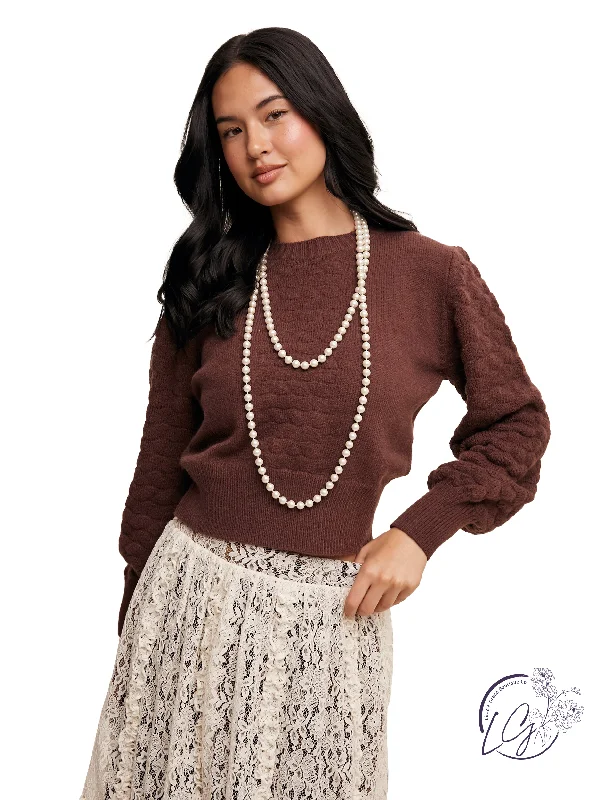 Sleeveless Women's Silk - Trimmed Sweaters for SummerMug of Warmth Knit Sweater