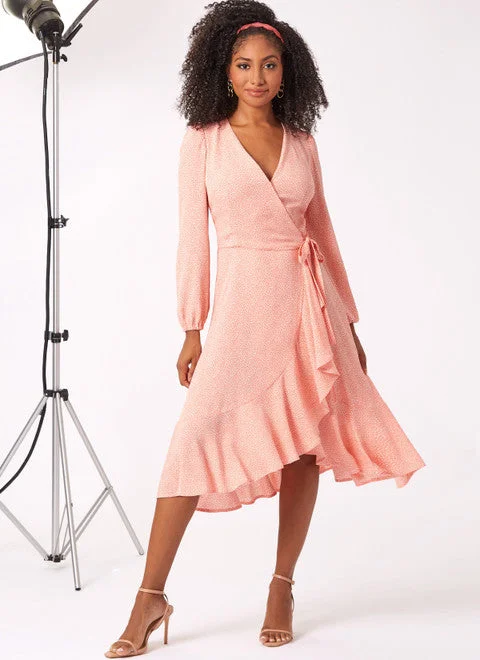 Wrap - Style Women Dress with Adjustable Fit for All Body TypesNew Look Wrap Dress N6750 Wrap - Style Women Dress with Adjustable Fit for All Body TypesNew Look Wrap Dress N6750