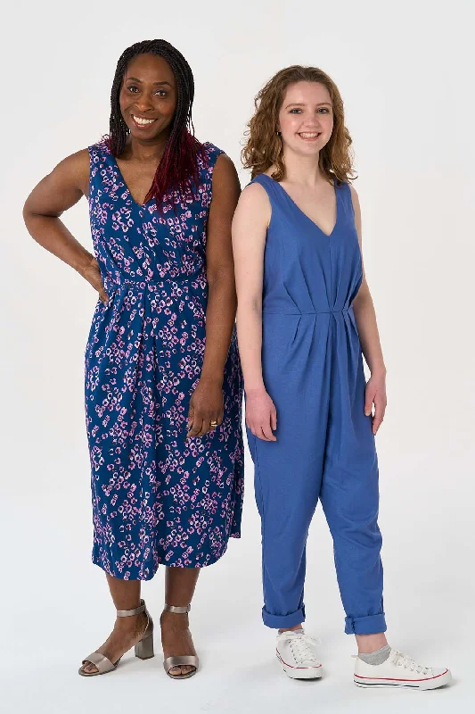 Strapless Women Dress with a Built - in Bra for Comfort and SupportSew Over It Jemima Jumpsuit and Dress Strapless Women Dress with a Built - in Bra for Comfort and SupportSew Over It Jemima Jumpsuit and Dress
