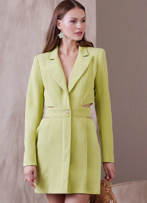 Lace - Embellished Women Dress for an Elegant and Sophisticated AppearanceVogue Blazer Dress V1936 Lace - Embellished Women Dress for an Elegant and Sophisticated AppearanceVogue Blazer Dress V1936