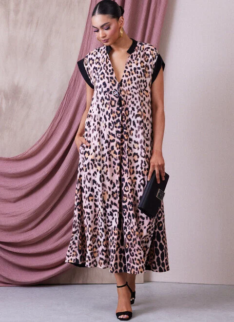 Mermaid - Style Women Dress with a Fitted Silhouette for Special OccasionsVogue Dress and Tunic V1937