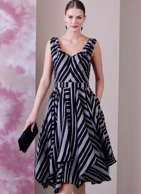 Wrap - Style Women Dress with Adjustable Fit for All Body TypesVogue Dress V1935