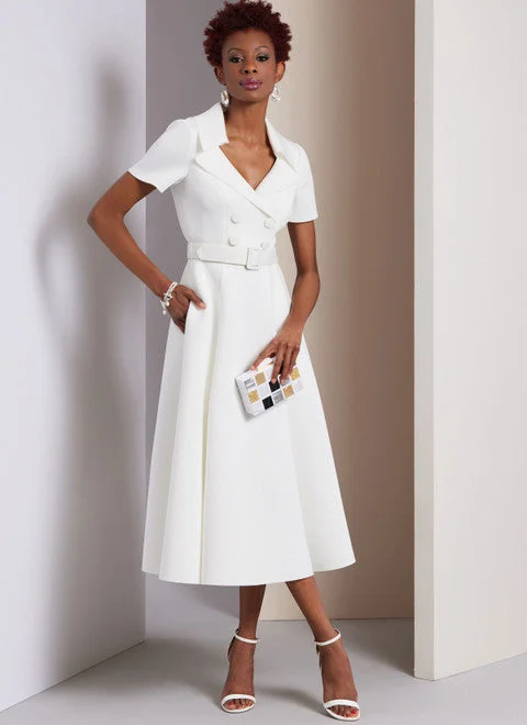 Wrap - Style Women Dress with Adjustable Fit for All Body TypesVogue Dress V1950
