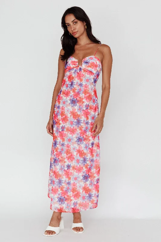 Sheath Women Dress with a Tailored Fit for a Professional LookArika Twist Back Midi Dress Floral Red Sheath Women Dress with a Tailored Fit for a Professional LookArika Twist Back Midi Dress Floral Red