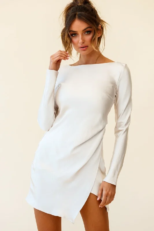 Little Black Women Dress with Sequins for a Glamorous Night OutThank Me Later Long Sleeve Open Back Dress Champagne Little Black Women Dress with Sequins for a Glamorous Night OutThank Me Later Long Sleeve Open Back Dress Champagne