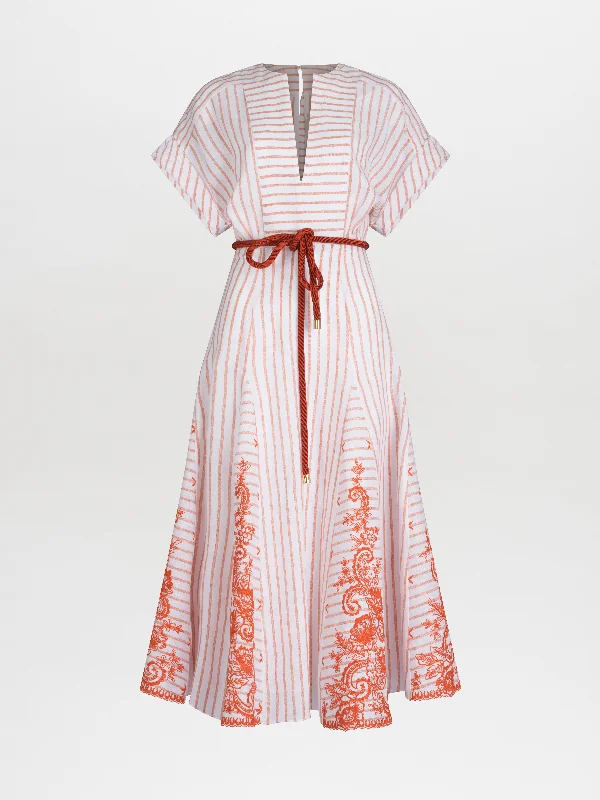 Printed Abstract Women Dress for a Modern and Artistic Appeal Printed Abstract Women Dress for a Modern and Artistic Appeal Casandra Dress Coral Paisleys Stripes Printed Abstract Women Dress for a Modern and Artistic Appeal Printed Abstract Women Dress for a Modern and Artistic Appeal Casandra Dress Coral Paisleys Stripes
