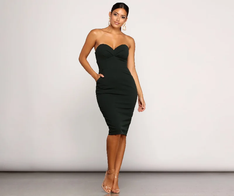 Susan Formal Sleeveless Midi Dress