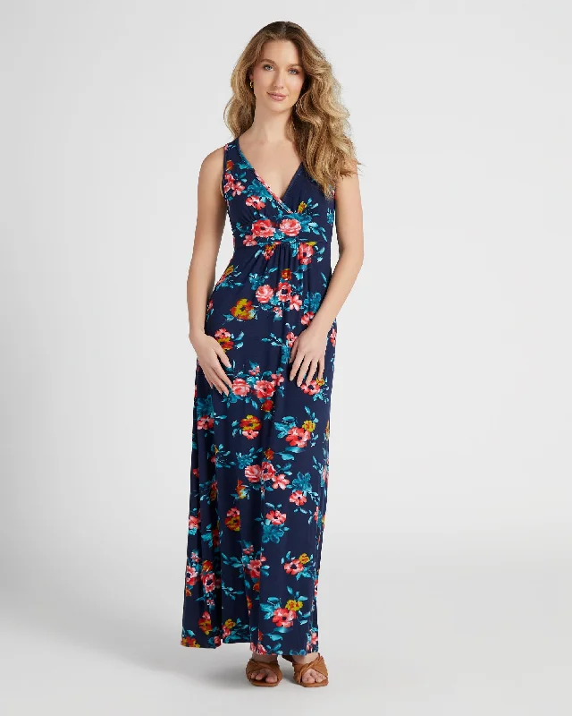 Midi dresses with pleated skirts for a timeless and elegant appealV-Neck Maxi Dress